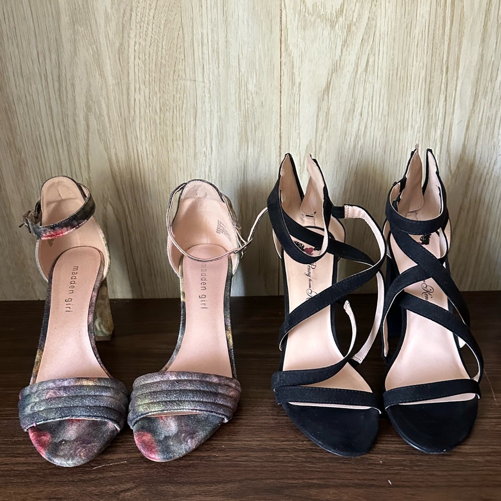 2 pairs of size 8.5 heels